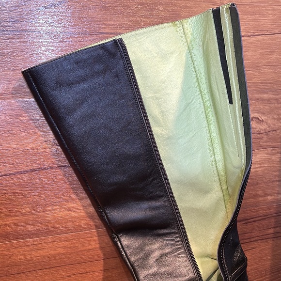 N.Y.L.A knee high leather heeled boots size 8.5 M - Picture 12 of 13